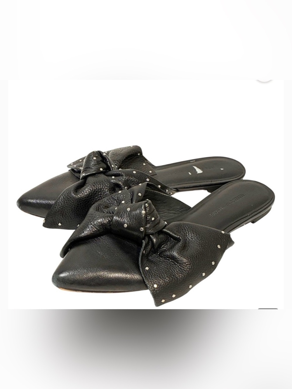 REBECCA MINKOFF ALEXIS STUD MULE Blacka NWB-8